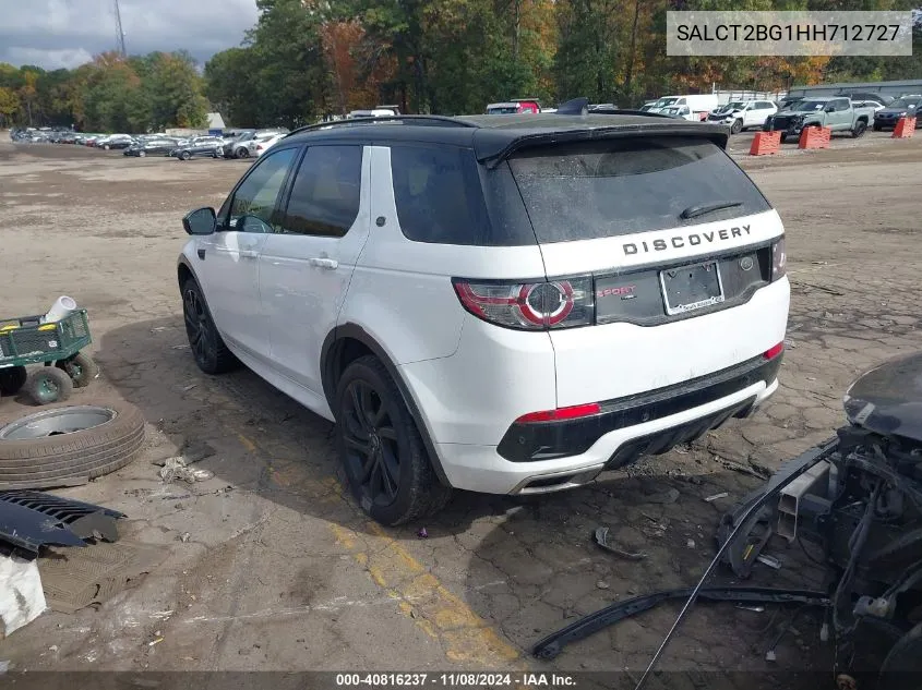 2017 Land Rover Discovery Sport Hse Lux VIN: SALCT2BG1HH712727 Lot: 40816237