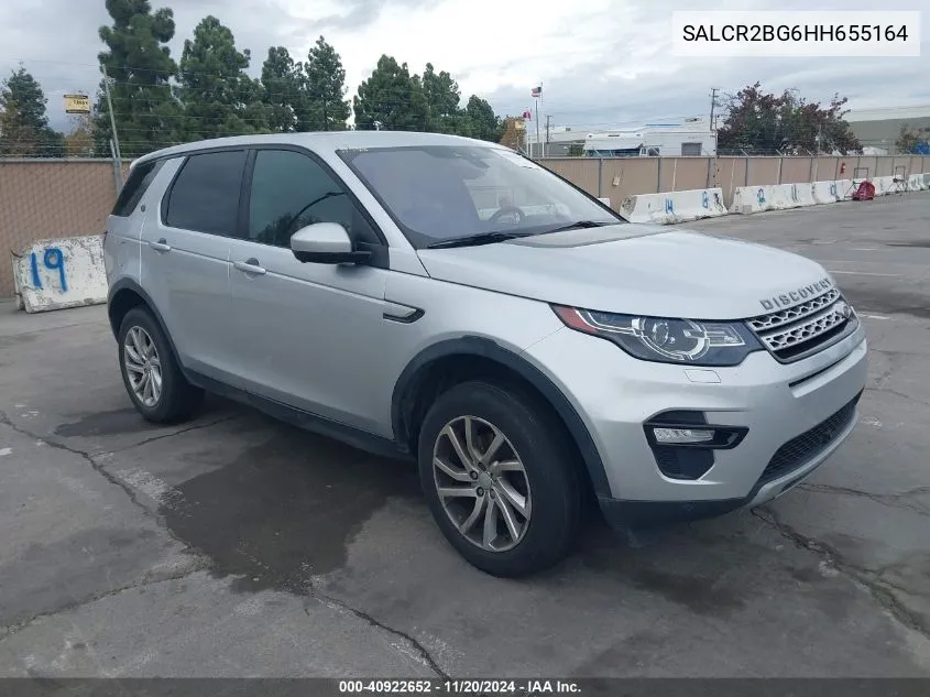 2017 Land Rover Discovery Sport Hse VIN: SALCR2BG6HH655164 Lot: 40922652