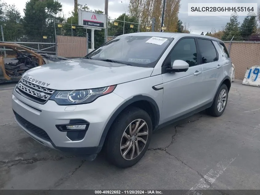 2017 Land Rover Discovery Sport Hse VIN: SALCR2BG6HH655164 Lot: 40922652