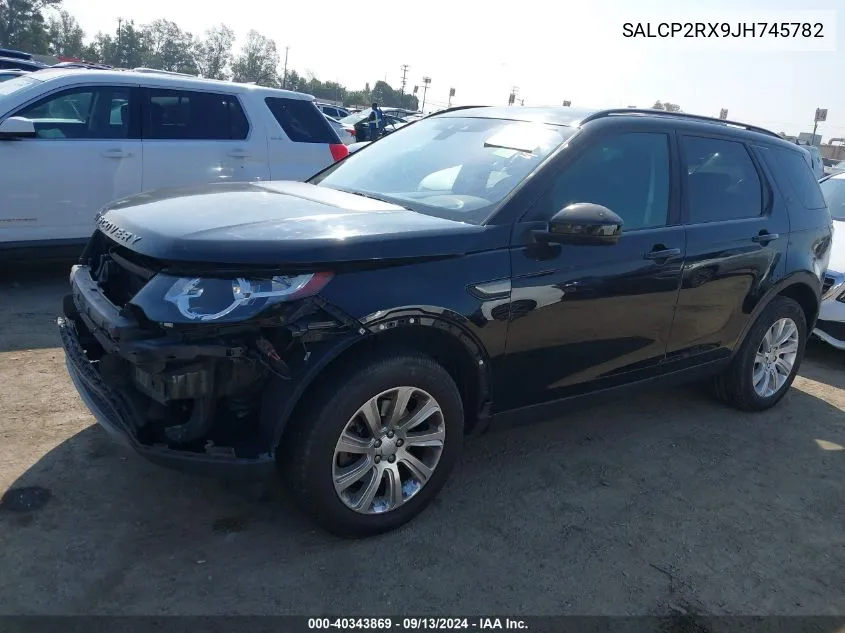 2018 Land Rover Discovery Sport Se VIN: SALCP2RX9JH745782 Lot: 40343869