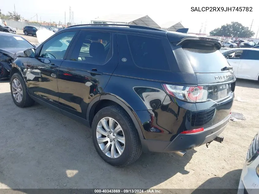 2018 Land Rover Discovery Sport Se VIN: SALCP2RX9JH745782 Lot: 40343869