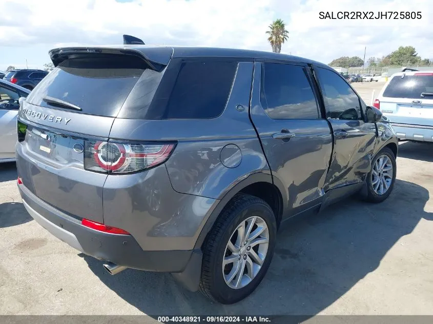 SALCR2RX2JH725805 2018 Land Rover Discovery Sport Hse