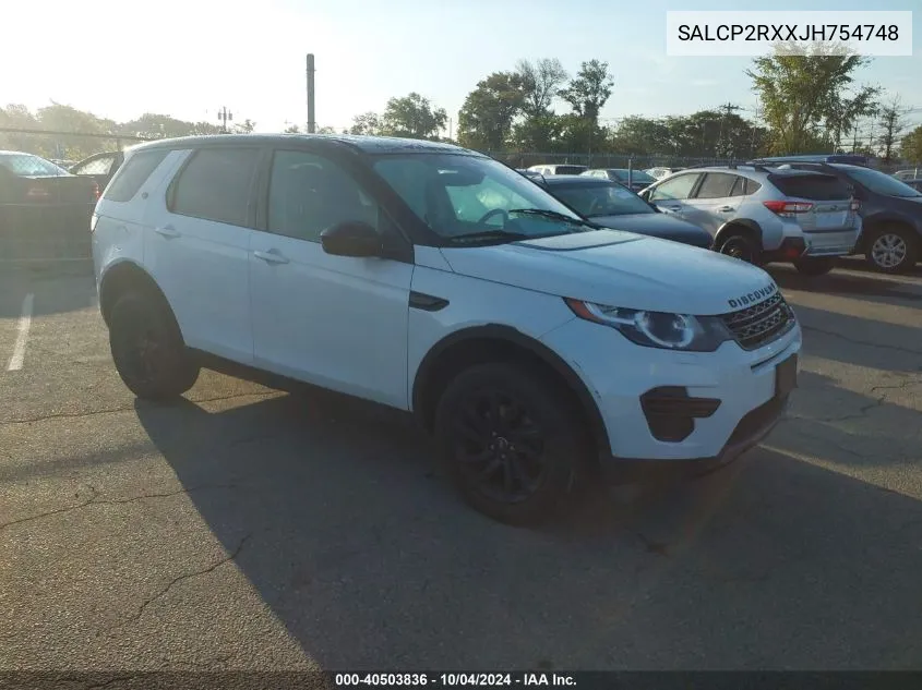 SALCP2RXXJH754748 2018 Land Rover Discovery Sport Se