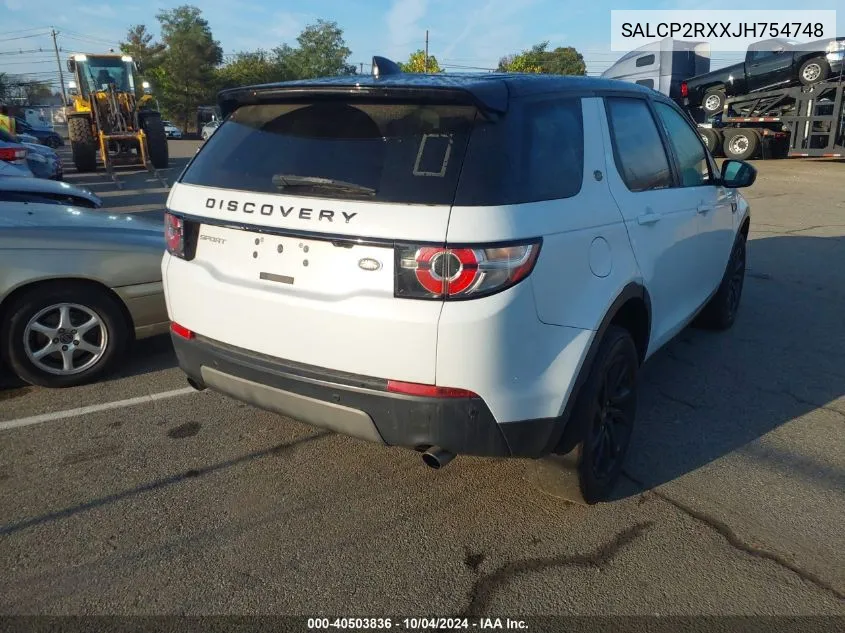 SALCP2RXXJH754748 2018 Land Rover Discovery Sport Se