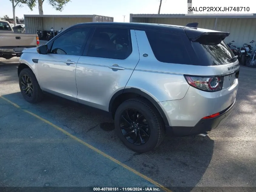 2018 Land Rover Discovery Sport Se VIN: SALCP2RXXJH748710 Lot: 40788151