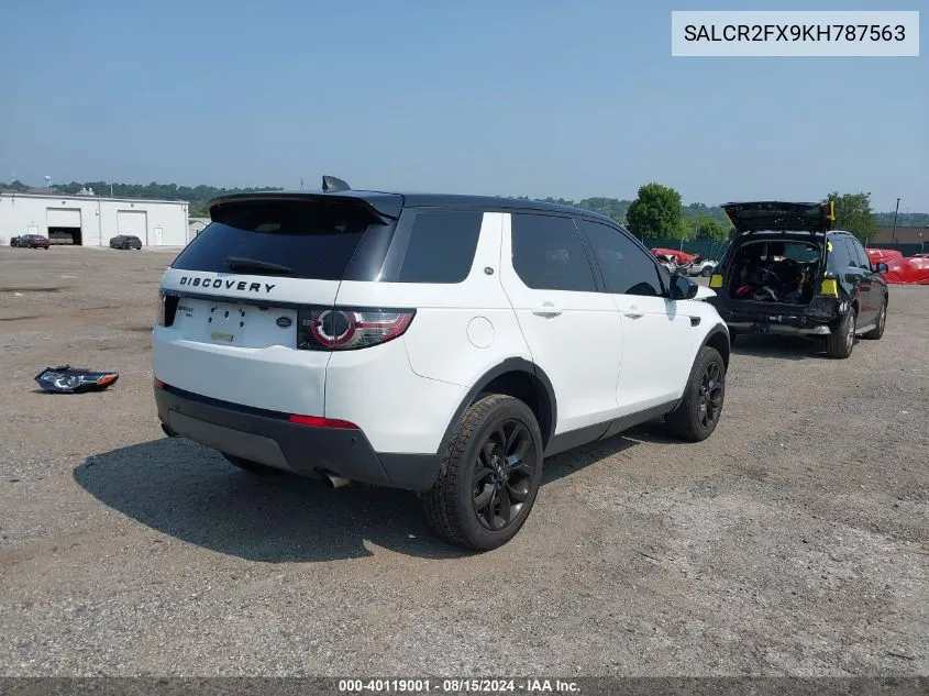 SALCR2FX9KH787563 2019 Land Rover Discovery Sport Hse/Landmark Edition