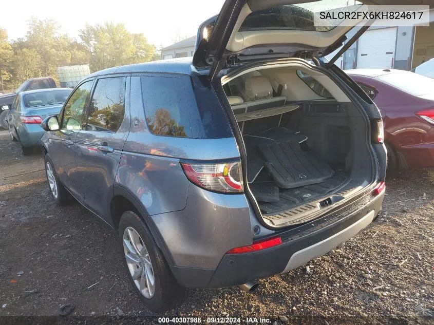 2019 Land Rover Discovery Sport Hse/Landmark Edition VIN: SALCR2FX6KH824617 Lot: 40307988