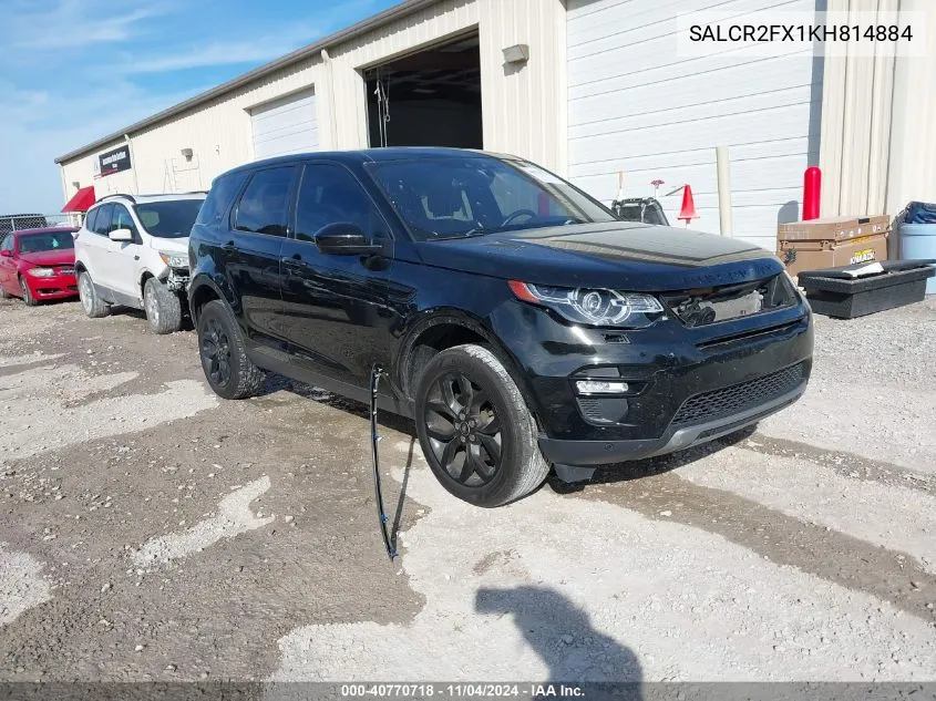 2019 Land Rover Discovery Sport Hse/Landmark Edition VIN: SALCR2FX1KH814884 Lot: 40770718