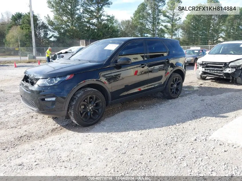 2019 Land Rover Discovery Sport Hse/Landmark Edition VIN: SALCR2FX1KH814884 Lot: 40770718