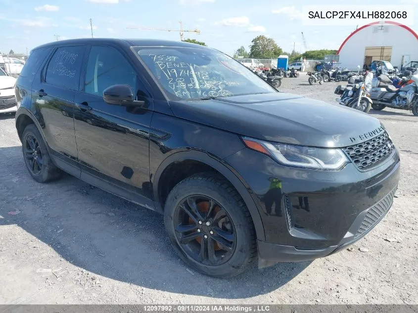 2020 Land Rover Discovery Sport VIN: SALCP2FX4LH882068 Lot: 12097992