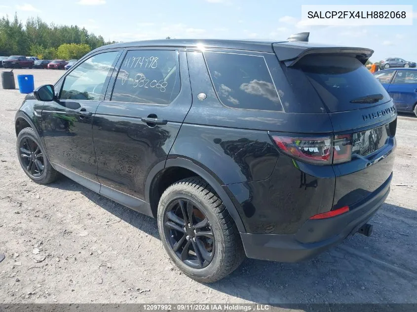 2020 Land Rover Discovery Sport VIN: SALCP2FX4LH882068 Lot: 12097992