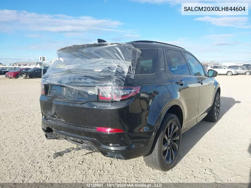 2020 Land Rover Discovery Sport VIN: SALCM2GX0LH844604 Lot: 12120591