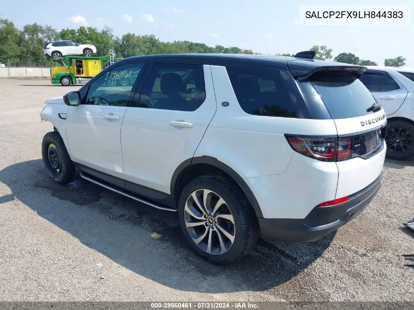 2020 Land Rover Discovery Sport Se VIN: SALCP2FX9LH844383 Lot: 39960461