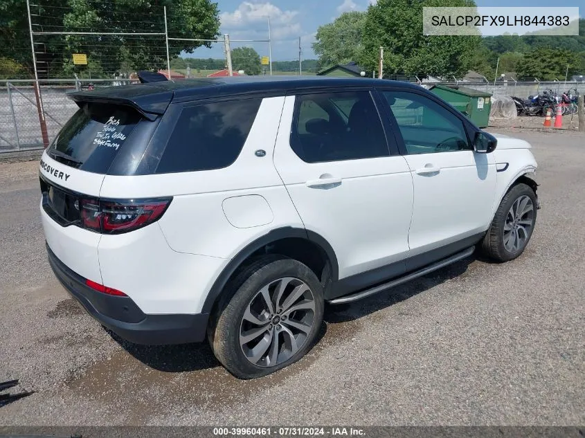 2020 Land Rover Discovery Sport Se VIN: SALCP2FX9LH844383 Lot: 39960461