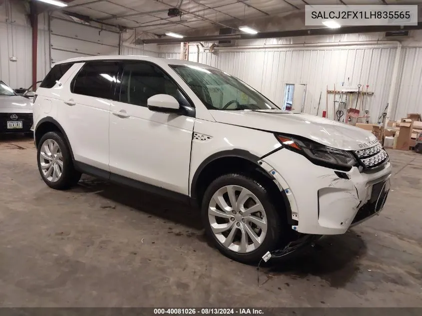 2020 Land Rover Discovery Sport S VIN: SALCJ2FX1LH835565 Lot: 40081026