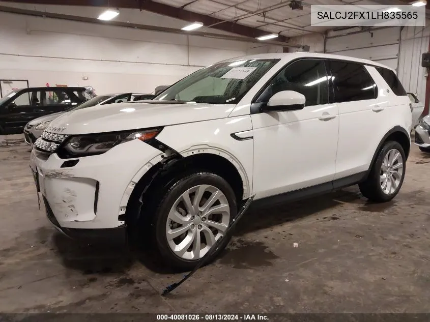 2020 Land Rover Discovery Sport S VIN: SALCJ2FX1LH835565 Lot: 40081026