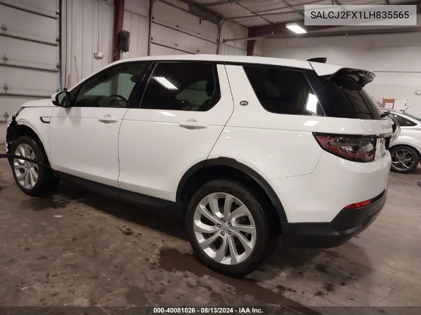 2020 Land Rover Discovery Sport S VIN: SALCJ2FX1LH835565 Lot: 40081026