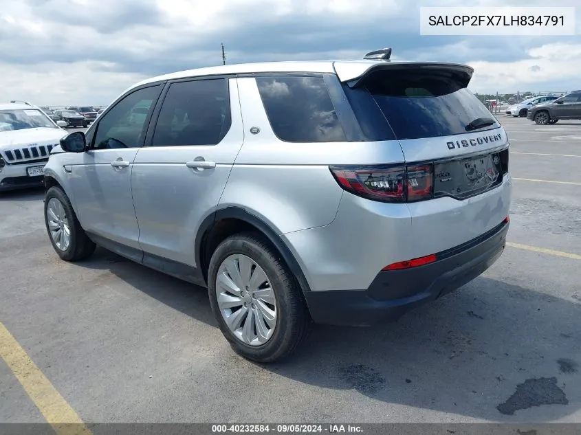 SALCP2FX7LH834791 2020 Land Rover Discovery Sport Se