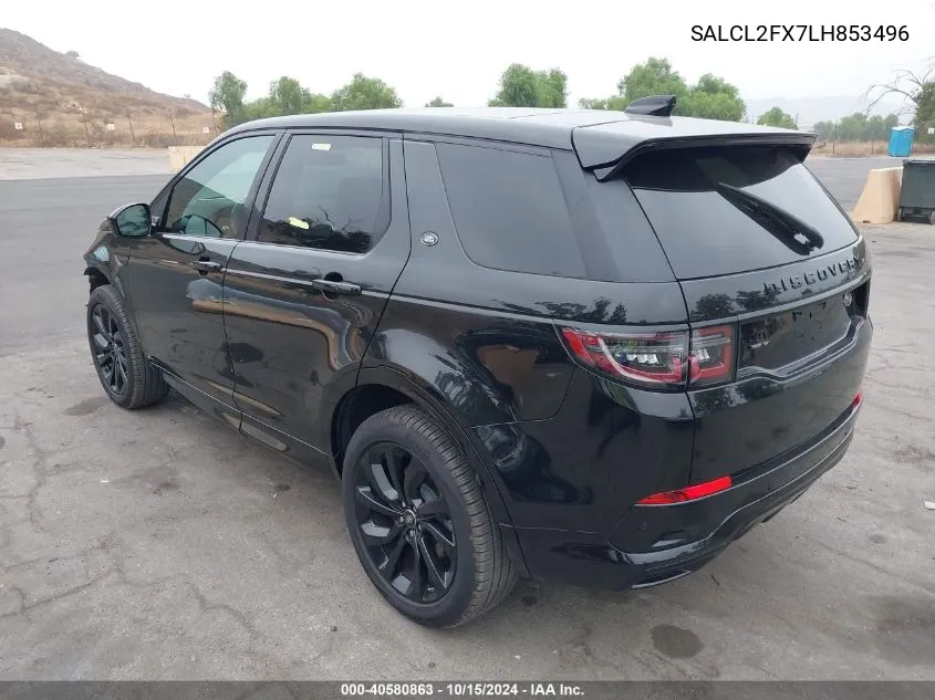 2020 Land Rover Discovery Sport R-Dynamic Se VIN: SALCL2FX7LH853496 Lot: 40580863