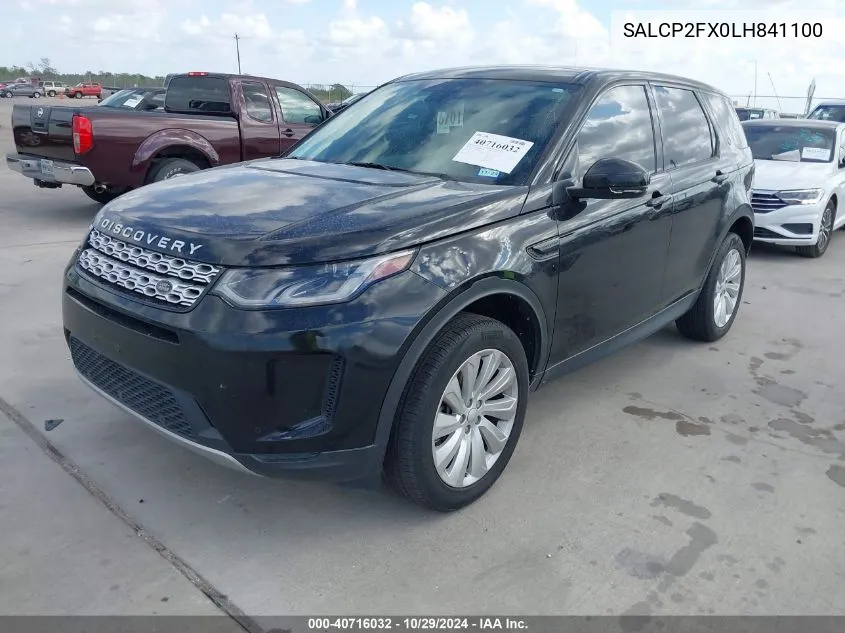 2020 Land Rover Discovery Sport Se VIN: SALCP2FX0LH841100 Lot: 40716032