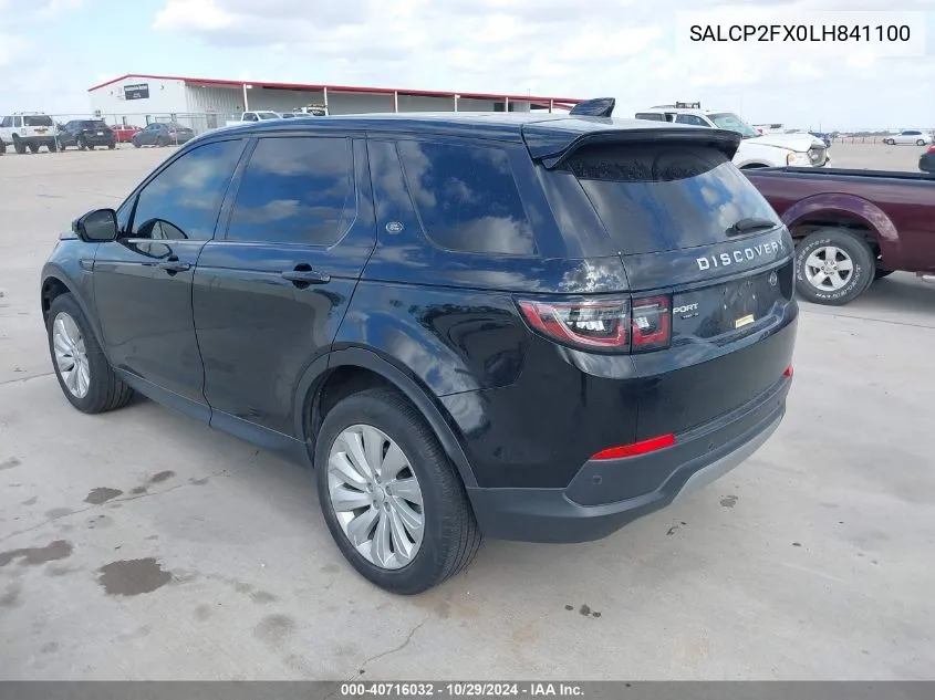 2020 Land Rover Discovery Sport Se VIN: SALCP2FX0LH841100 Lot: 40716032