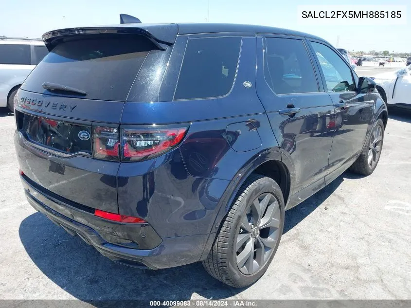 SALCL2FX5MH885185 2021 Land Rover Discovery Sport Se R-Dynamic