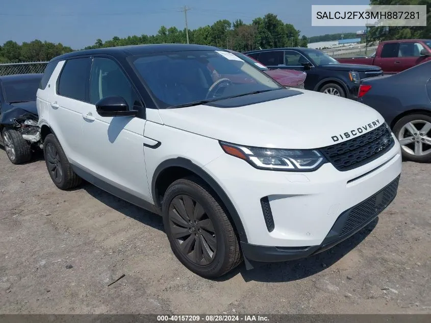 2021 Land Rover Discovery Sport S VIN: SALCJ2FX3MH887281 Lot: 40157209