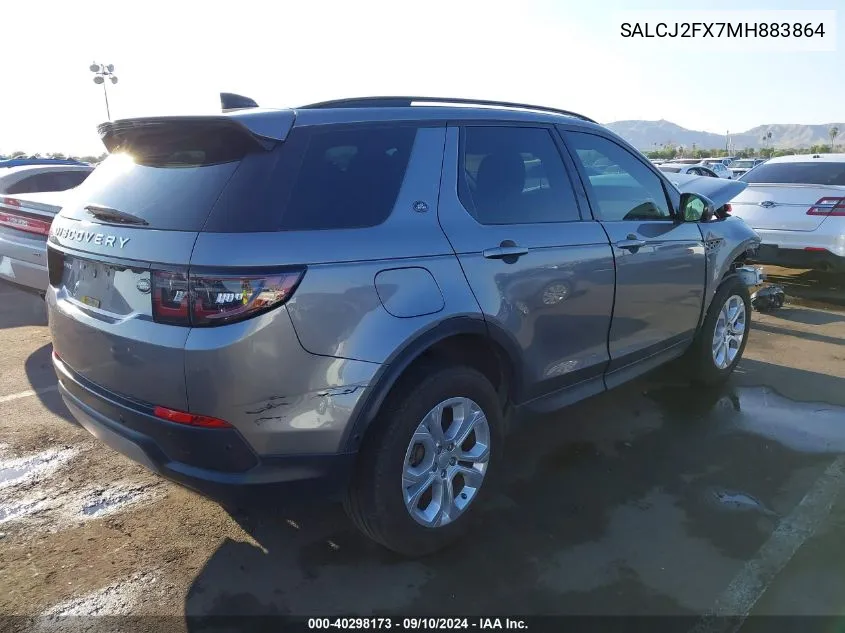 SALCJ2FX7MH883864 2021 Land Rover Discovery Sport S