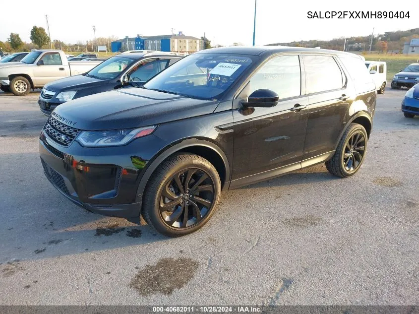 2021 Land Rover Discovery Sport Se VIN: SALCP2FXXMH890404 Lot: 40682011