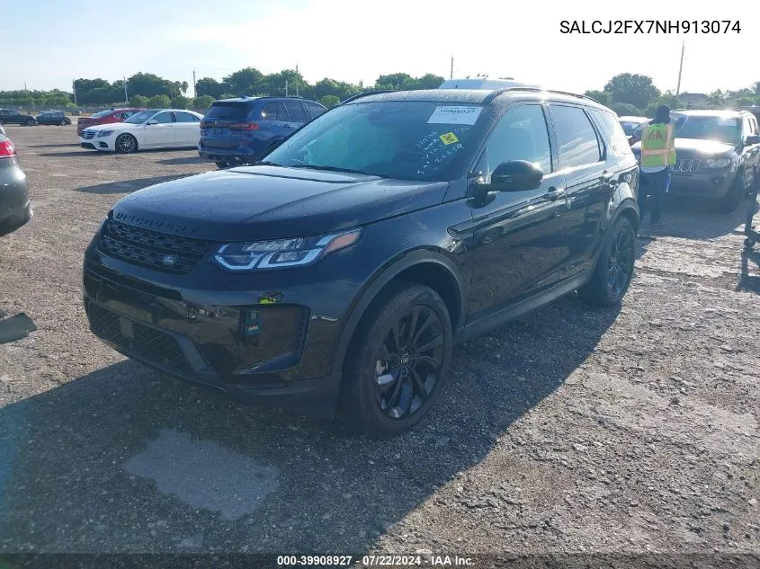 SALCJ2FX7NH913074 2022 Land Rover Discovery Sport S