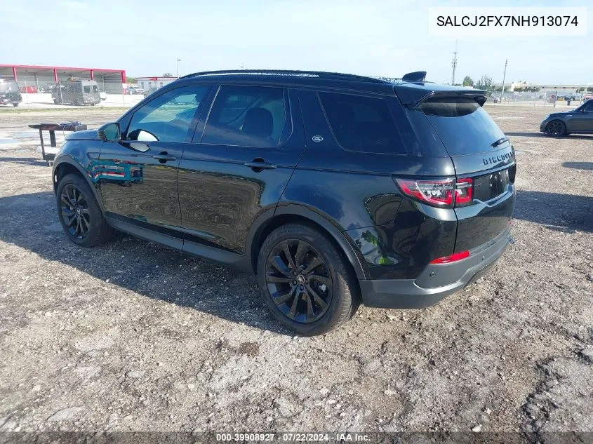 2022 Land Rover Discovery Sport S VIN: SALCJ2FX7NH913074 Lot: 39908927