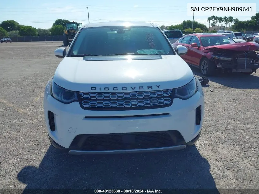 SALCP2FX9NH909641 2022 Land Rover Discovery Sport Se