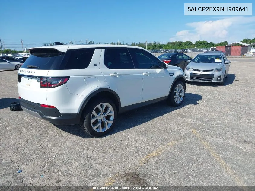 SALCP2FX9NH909641 2022 Land Rover Discovery Sport Se