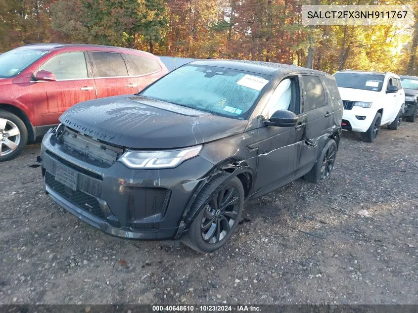 2022 Land Rover Discovery Sport S R-Dynamic VIN: SALCT2FX3NH911767 Lot: 40648610