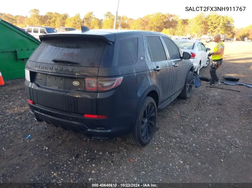 2022 Land Rover Discovery Sport S R-Dynamic VIN: SALCT2FX3NH911767 Lot: 40648610