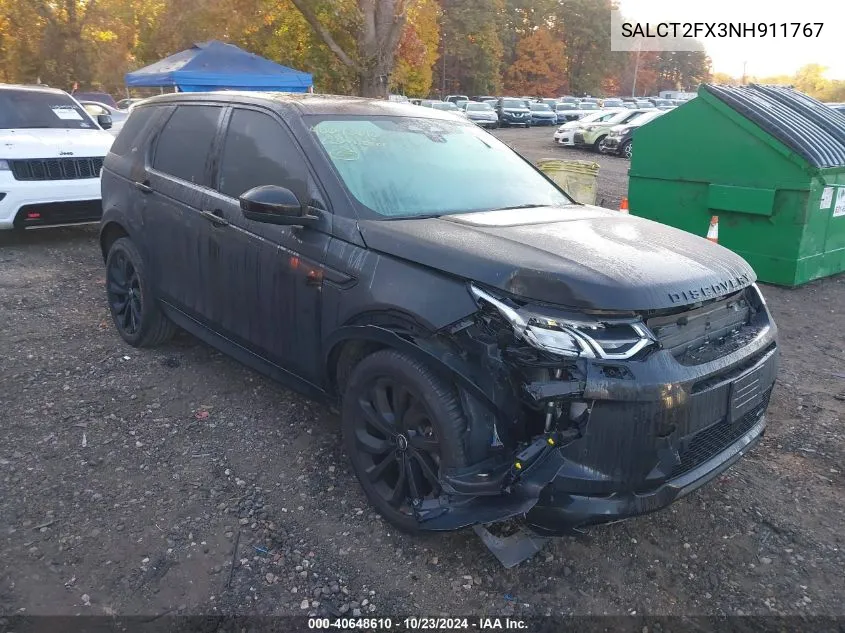 2022 Land Rover Discovery Sport S R-Dynamic VIN: SALCT2FX3NH911767 Lot: 40648610