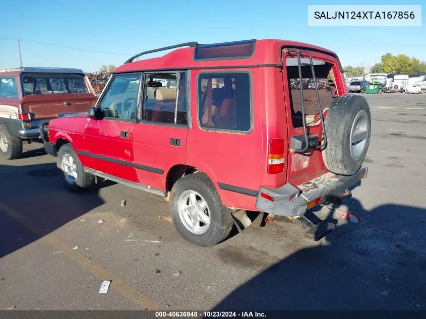 1996 Land Rover Discovery VIN: SALJN124XTA167856 Lot: 40636948