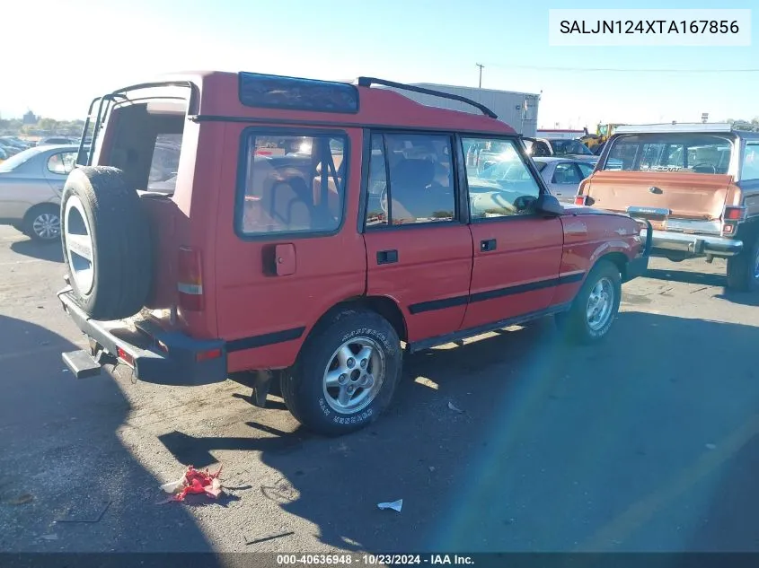 1996 Land Rover Discovery VIN: SALJN124XTA167856 Lot: 40636948