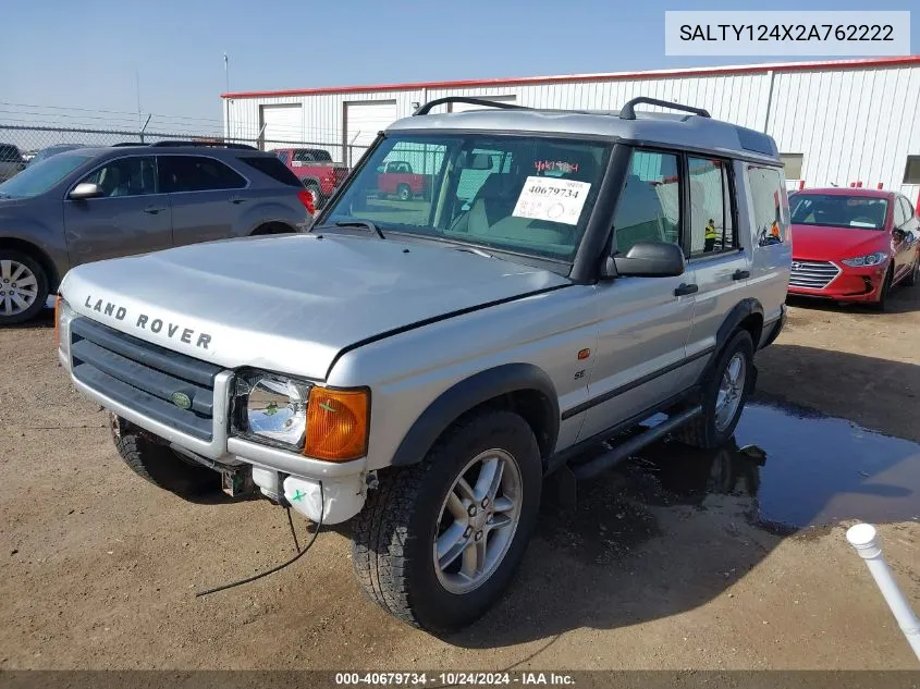 2002 Land Rover Discovery Series Ii Se VIN: SALTY124X2A762222 Lot: 40679734