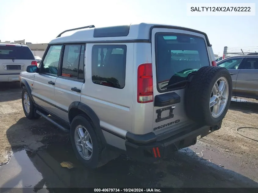 2002 Land Rover Discovery Series Ii Se VIN: SALTY124X2A762222 Lot: 40679734