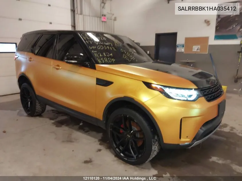 2017 Land Rover Discovery VIN: SALRRBBK1HA035412 Lot: 12110120