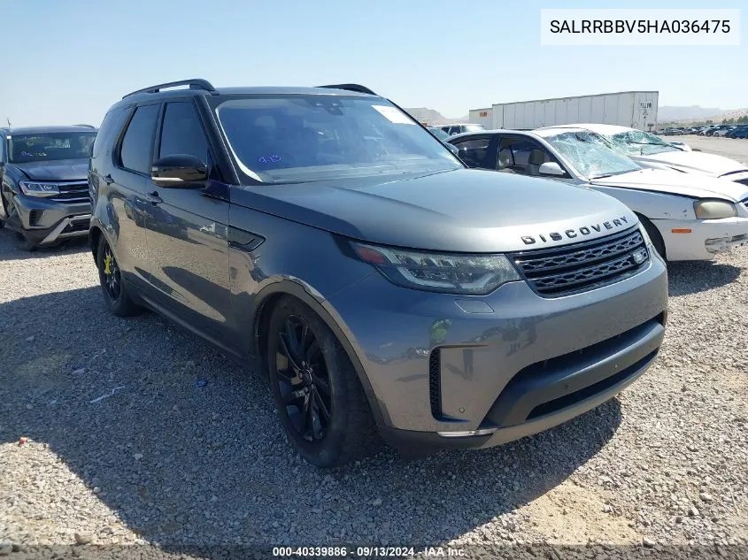 SALRRBBV5HA036475 2017 Land Rover Discovery Hse