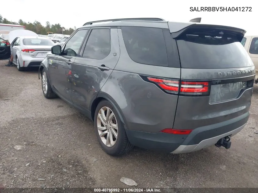 2017 Land Rover Discovery Hse VIN: SALRRBBV5HA041272 Lot: 40795992