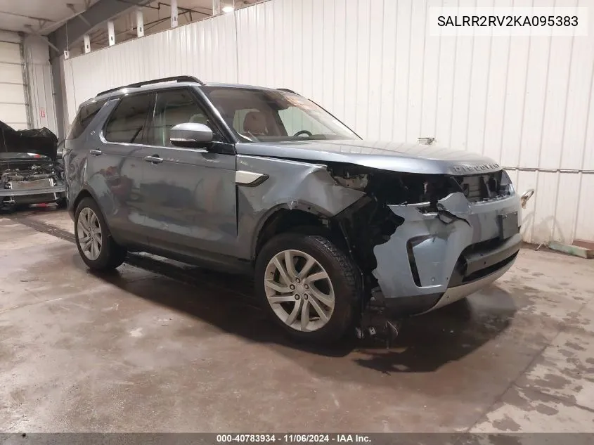 2019 Land Rover Discovery Hse VIN: SALRR2RV2KA095383 Lot: 40783934