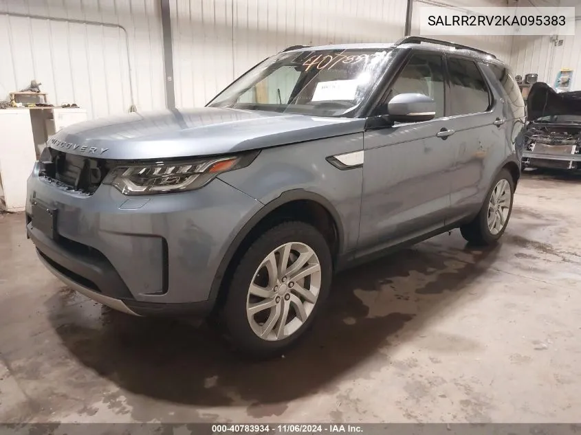 2019 Land Rover Discovery Hse VIN: SALRR2RV2KA095383 Lot: 40783934