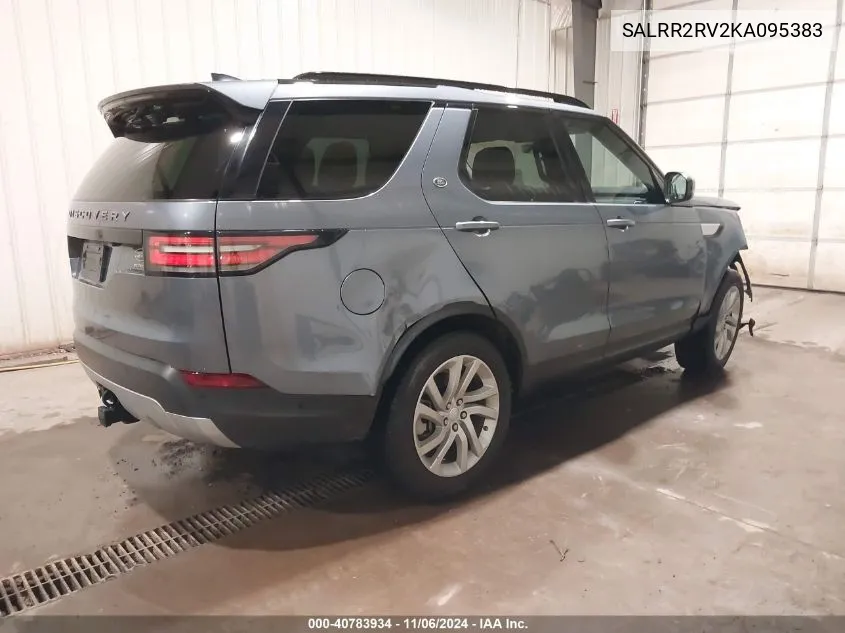 2019 Land Rover Discovery Hse VIN: SALRR2RV2KA095383 Lot: 40783934