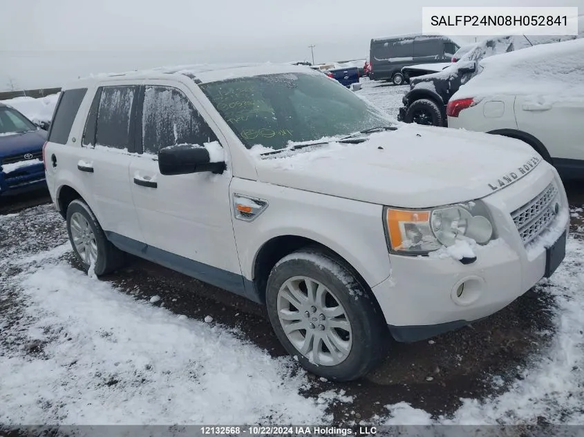 2008 Land Rover Lr2 VIN: SALFP24N08H052841 Lot: 12132568