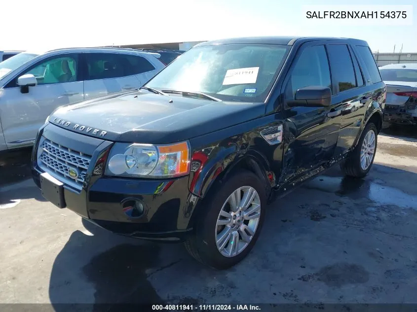 2010 Land Rover Lr2 Hse VIN: SALFR2BNXAH154375 Lot: 40811941