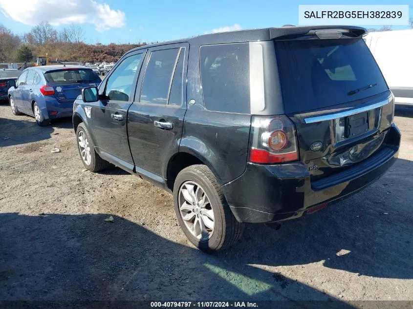 2014 Land Rover Lr2 VIN: SALFR2BG5EH382839 Lot: 40794797