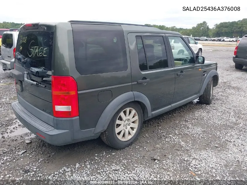 SALAD25436A376008 2006 Land Rover Lr3 V8 Se